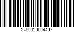 Código de barras (EAN, GTIN, SKU, ISBN): '3499320004497'