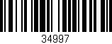 Código de barras (EAN, GTIN, SKU, ISBN): '34997'