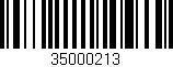 Código de barras (EAN, GTIN, SKU, ISBN): '35000213'