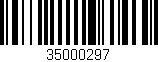 Código de barras (EAN, GTIN, SKU, ISBN): '35000297'