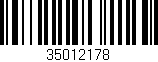 Código de barras (EAN, GTIN, SKU, ISBN): '35012178'