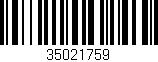 Código de barras (EAN, GTIN, SKU, ISBN): '35021759'