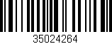 Código de barras (EAN, GTIN, SKU, ISBN): '35024264'