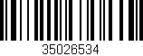 Código de barras (EAN, GTIN, SKU, ISBN): '35026534'