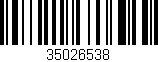 Código de barras (EAN, GTIN, SKU, ISBN): '35026538'