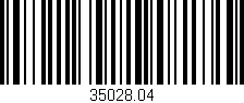 Código de barras (EAN, GTIN, SKU, ISBN): '35028.04'