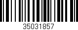 Código de barras (EAN, GTIN, SKU, ISBN): '35031857'