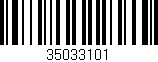 Código de barras (EAN, GTIN, SKU, ISBN): '35033101'