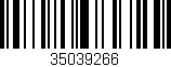 Código de barras (EAN, GTIN, SKU, ISBN): '35039266'