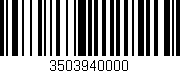 Código de barras (EAN, GTIN, SKU, ISBN): '3503940000'