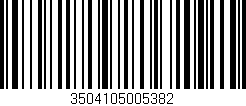 Código de barras (EAN, GTIN, SKU, ISBN): '3504105005382'