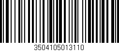 Código de barras (EAN, GTIN, SKU, ISBN): '3504105013110'