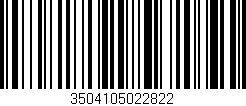Código de barras (EAN, GTIN, SKU, ISBN): '3504105022822'
