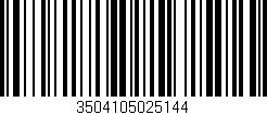 Código de barras (EAN, GTIN, SKU, ISBN): '3504105025144'