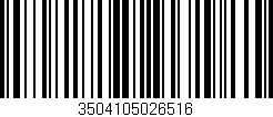 Código de barras (EAN, GTIN, SKU, ISBN): '3504105026516'