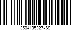 Código de barras (EAN, GTIN, SKU, ISBN): '3504105027469'