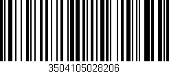 Código de barras (EAN, GTIN, SKU, ISBN): '3504105028206'