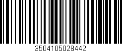 Código de barras (EAN, GTIN, SKU, ISBN): '3504105028442'