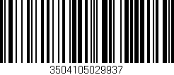 Código de barras (EAN, GTIN, SKU, ISBN): '3504105029937'