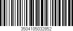 Código de barras (EAN, GTIN, SKU, ISBN): '3504105032852'