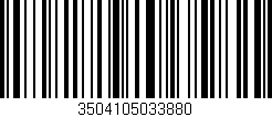 Código de barras (EAN, GTIN, SKU, ISBN): '3504105033880'