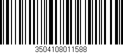 Código de barras (EAN, GTIN, SKU, ISBN): '3504108011588'