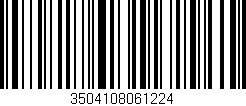 Código de barras (EAN, GTIN, SKU, ISBN): '3504108061224'
