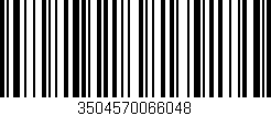 Código de barras (EAN, GTIN, SKU, ISBN): '3504570066048'