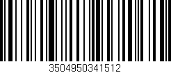 Código de barras (EAN, GTIN, SKU, ISBN): '3504950341512'
