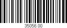 Código de barras (EAN, GTIN, SKU, ISBN): '35056.00'
