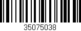 Código de barras (EAN, GTIN, SKU, ISBN): '35075038'