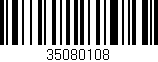 Código de barras (EAN, GTIN, SKU, ISBN): '35080108'