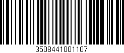 Código de barras (EAN, GTIN, SKU, ISBN): '3508441001107'