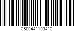 Código de barras (EAN, GTIN, SKU, ISBN): '3508441106413'