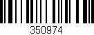 Código de barras (EAN, GTIN, SKU, ISBN): '350974'