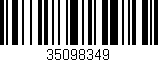 Código de barras (EAN, GTIN, SKU, ISBN): '35098349'