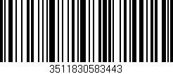 Código de barras (EAN, GTIN, SKU, ISBN): '3511830583443'
