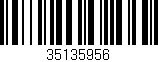Código de barras (EAN, GTIN, SKU, ISBN): '35135956'