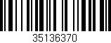 Código de barras (EAN, GTIN, SKU, ISBN): '35136370'