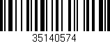 Código de barras (EAN, GTIN, SKU, ISBN): '35140574'