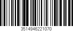 Código de barras (EAN, GTIN, SKU, ISBN): '3514946221070'