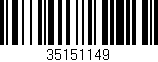 Código de barras (EAN, GTIN, SKU, ISBN): '35151149'