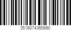 Código de barras (EAN, GTIN, SKU, ISBN): '3518074365880'