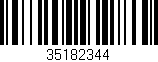 Código de barras (EAN, GTIN, SKU, ISBN): '35182344'
