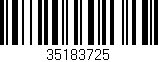Código de barras (EAN, GTIN, SKU, ISBN): '35183725'