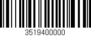 Código de barras (EAN, GTIN, SKU, ISBN): '3519400000'
