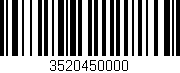 Código de barras (EAN, GTIN, SKU, ISBN): '3520450000'