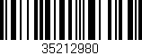 Código de barras (EAN, GTIN, SKU, ISBN): '35212980'