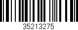 Código de barras (EAN, GTIN, SKU, ISBN): '35213275'