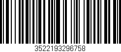 Código de barras (EAN, GTIN, SKU, ISBN): '3522193296758'